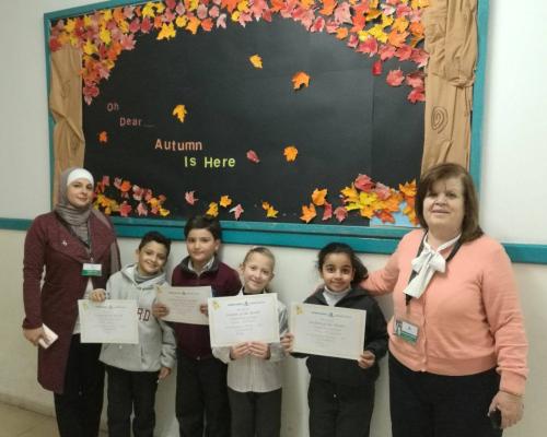 Students of the month, Grades 2 &amp; 3.