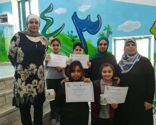 Students of the month, Grade 4.