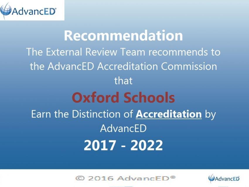Is Oxford accredited?